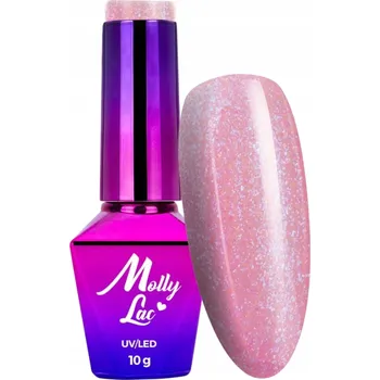 Přípravek na nehty Hybridní lak na nehty MOLLYLAC 10g Bling It On! Diamond Skin Č. 503