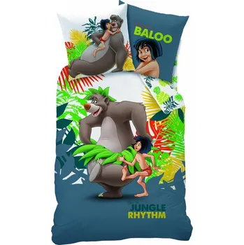 Povlečení CTI DĚTSKÉ POVLEČENÍ Kniha džungle JUNGLE RHYTHM 140X200/63X63