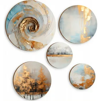 Obraz Moderní nástěnné obrazy do ložnice, pokoje, zlatá dekorace do obývacího pokoje