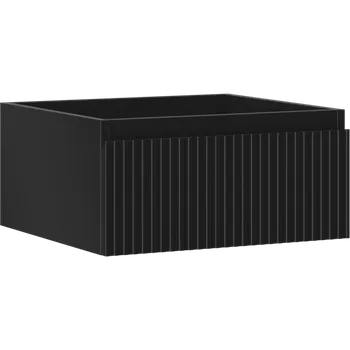 Koupelnový nábytek Mexen Rivel koupelnová skříňka pod umyvadlo 50 cm, 1 zásuvka, drážkovaná, černá mat - 91A20-05023-1-BF71 Koupelnové skříňky