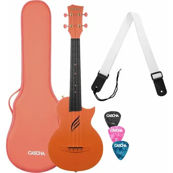 Ukulele Cascha Carbon Fibre Set Orange Koncertní ukulele (Jako nové)