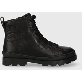 Dívčí obuv Dětské kožené zimní boty Camper Brutus Kids K900179.28.38 černá 99X, EUR 28
