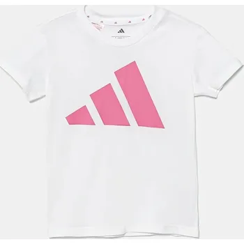 Chlapecké tričko Dětské bavlněné tričko adidas JW2383 bílá 00X, vel. 170