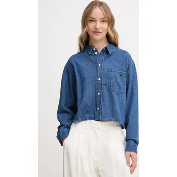 Pánská móda Džínová košile Calvin Klein Jeans J20J225518 modrá 55J, vel. L
