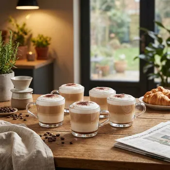 Skleněné hrnky Tadar Sue 450 ml 6 ks