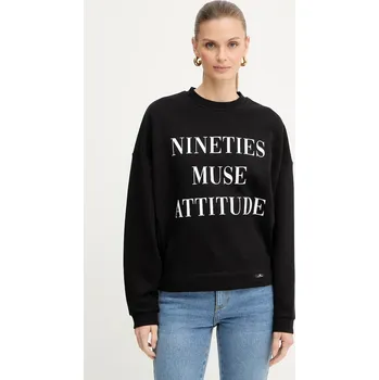 Dámská mikina Bavlněná mikina Elisabetta Franchi MD01D56E2 černá 99X, vel. 38