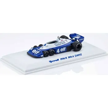 Plastikový model Kyosho 1:64 Die Cast Collection Tyrrell P34/2 1977 No.4 - expresní doprava