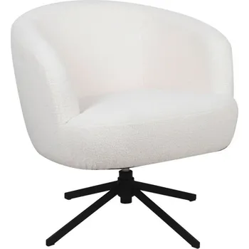 Křeslo Bílé křeslo Uxbridge 74 x 74 x 72 100% polyester, kov