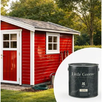 Zahradní domek Little Greene Barva na zahradní domek - Vysoký lesk - 2,5L - Intelligent Gloss Vyberte odstín:: Portland Stone Deep (156)