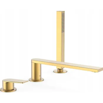 Vodovodní baterie Vanová baterie na okraj vany TRES Project zlatá