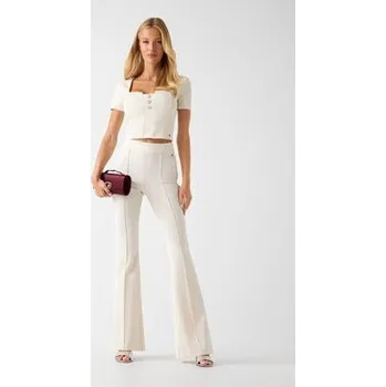 Pánské kalhoty Guess Kalhoty z materiálu W4YB01 KCBO2 Béžová Flare Fit L