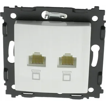 Elektrická zásuvka DVOJITÁ POČÍTAČOVÁ ZÁSUVKA 2xRJ45 ARGO 9036