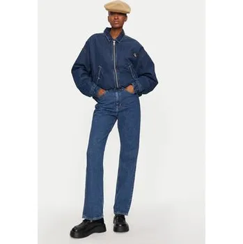 Pánské oblečení Calvin Klein Jeans Jeansy J20J224033 Tmavomodrá Straight Fit 28_30