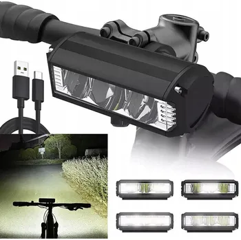 Cyklosvítilna PŘEDNÍ SVĚTLO NA KOLO LED USB SILNÉ SVĚTLO NA ŘIDÍTKA