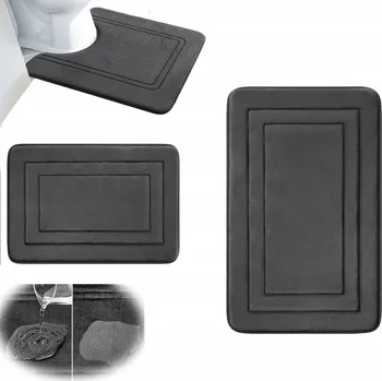 Koupelnová předložka Koupelnová předložka z mikrovlákna - savý kobereček šedý