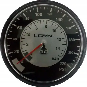 pumpička Hustilka podlahová Lezyne s manometrem 3,5" 15 bar (220 psi) černá