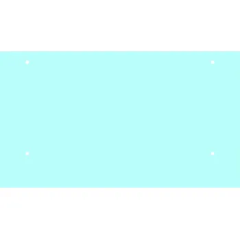 Stříška nad vchodové dveře transparentní ESG / VSG sklo na přístřešek, 1500 x 1000 mm, tl.12,76 - rozměr 850 x 1500 mm, tloušťka 10,76 mm, s folií a čtyřmi výřezy na držáky, průměr otvorů 25 mm