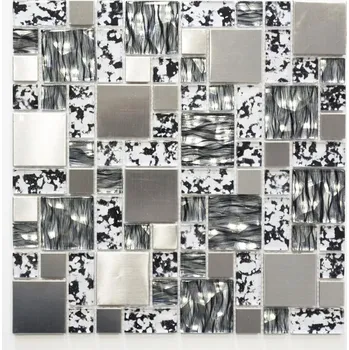 Obklad Mozaika WzorcowniaStudio 30 x 30 cm černá