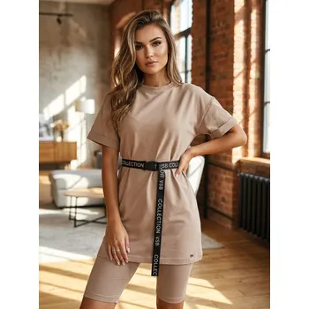 Dvoudílný komplet VSB CASANDRA tmavá béžová, VELIKOST XXS/XS