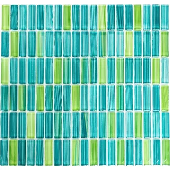 Obklad Skleněná mozaika WzorcowniaStudio 32,2 x 31 cm, odstíny zelené