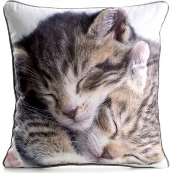 Povlak na dekorativní polštářek Dekorativní povlak na polštář 45x45 cm z veluru se zvířecím vzorem