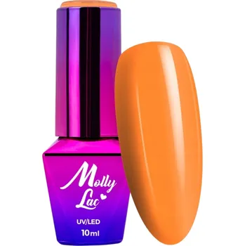 Přípravek na nehty Hybridní lak MOLLYLAC 10g Women In Paradise The Sunset Oranžová Č.74