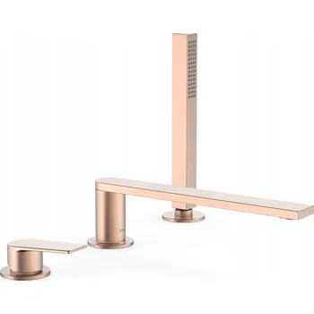 Vodovodní baterie Vanová baterie na okraj vany TRES Project zlatá