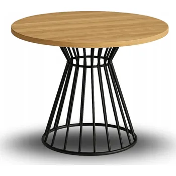 Jídelní stůl Stůl kulatý Lea – modernost v elegantním provedení – barva Hikora 75 cm