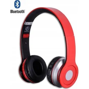 Sluchátka Bezdrátová sluchátka přes uši Rebeltec Crystal červená