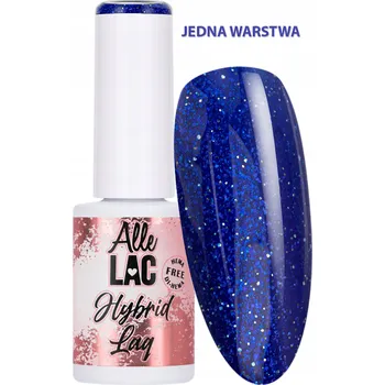 Lak na nehty Hybridní lak LED/UV Gel Polish Blues BL6 Glitter AlleLac 6g