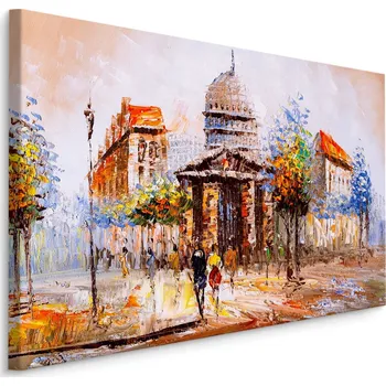 Obraz Nástěnný obraz Ulice Paříže MALBA 3D Dekorace 30x20