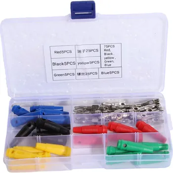 BANÁNKOVÉ ZÁSTRČKY 4MM POZLÁCENÉ, 25 KUSŮ PRO AUDIO A TESTOVACÍ ZAŘÍZENÍ