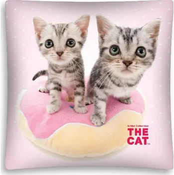 Dekorativní polštářek Halantex Polštář DISNEY CAT 04 3D 40x40 cm