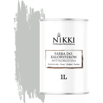 barva na kov Barva pro radiátory Antikorozní Odolná 1L Polomatná Šedá Světlá RAL7035 3v1