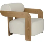 Béžové křeslo z textilie bouclé Oolong – Zuiver ID_1752478