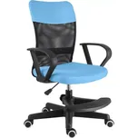 Dětská židle Neoseat MONKEY s podnoží — látka, černá / světle modrá