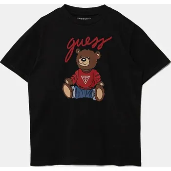 Dětská móda Dětské bavlněné tričko Guess H4BJ06.I3Z14.9BYH černá 99X, vel. 147-157