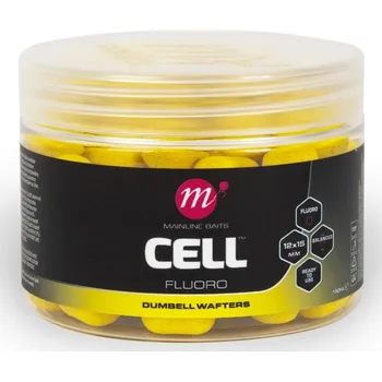 Nástraha Mainline Dumbell Fluoro Wafters Cell 12x15 mm Yellow