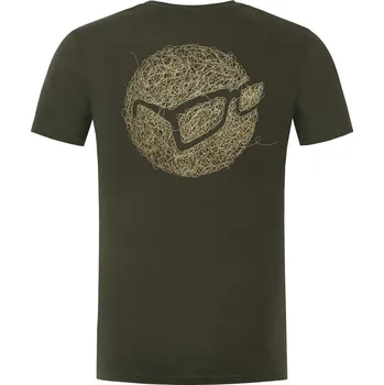 Rybářské oblečení Korda Tričko Birdsnest Tee Dark Olive vel. S