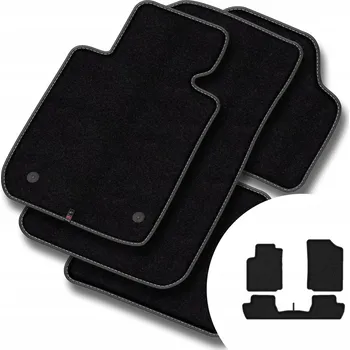 autokoberec Velurové autokoberce Motos 3 ks