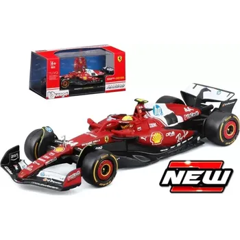 autíčko Model Scuderia Ferrari SF-25 BBurago #44 Lewis Hamilton 2025 1:43 Signature