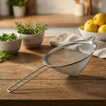 Cedník a síto Čínské kuchyňské sítko kónické Tadar 20 cm