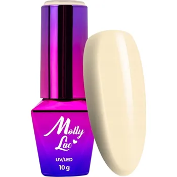 Přípravek na nehty Hybridní lak MOLLYLAC 10g Yoga Parighasana Milk Peach Č. 82