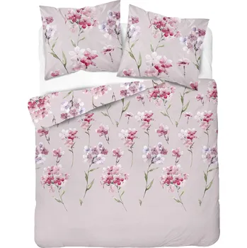 Povlečení Povlečení flanelová flanela 220x200 růžové květy 4953A