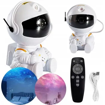Noční světlo Projektor hvězd oblohy LED astronaut noční lampa pro dítě