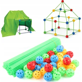 ostatní stavebnice STAVEBNICE TRUBIČKY 175 EL. ZÁKLADNA STAN HRA DIY