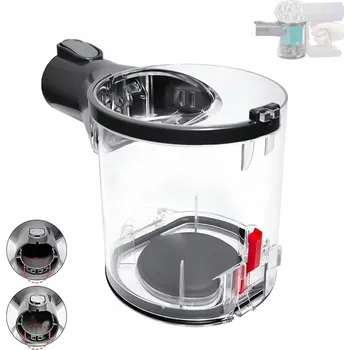 NÁDOBA NA PRACH PRO DYSON V6 V7 V8 S HLADKOU A BEZPROBLÉMOVOU VÝMĚNOU