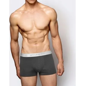 Atlantic Pánské boxerky hladké bavlna pima modal 012 grafit M