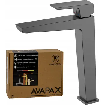 Vodovodní baterie Stojánková umyvadlová baterie Avapax Umyvadlová baterie VELLANO, šedá