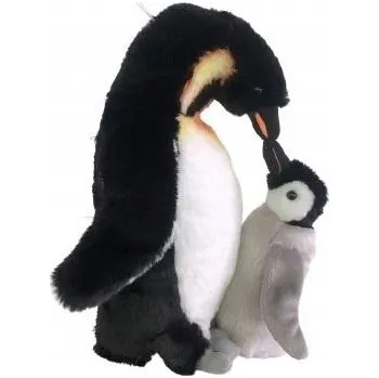 plyšák ZOO: plyšová hračka TUČŇÁK CÍSAŘSKÝ + tučňáček (00060)